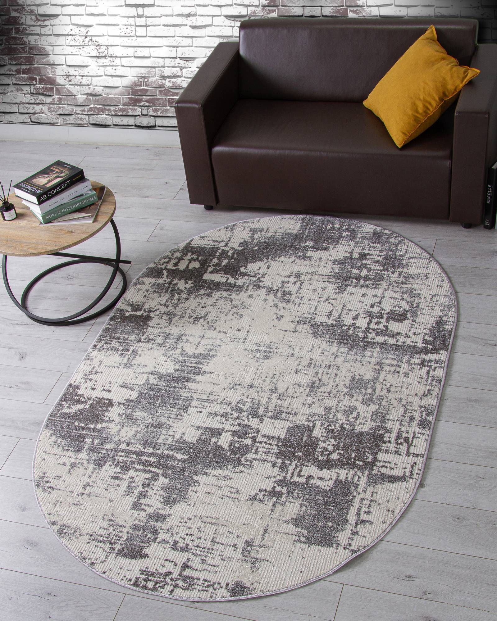 Ковер NATUREL F230 GRAY Овал