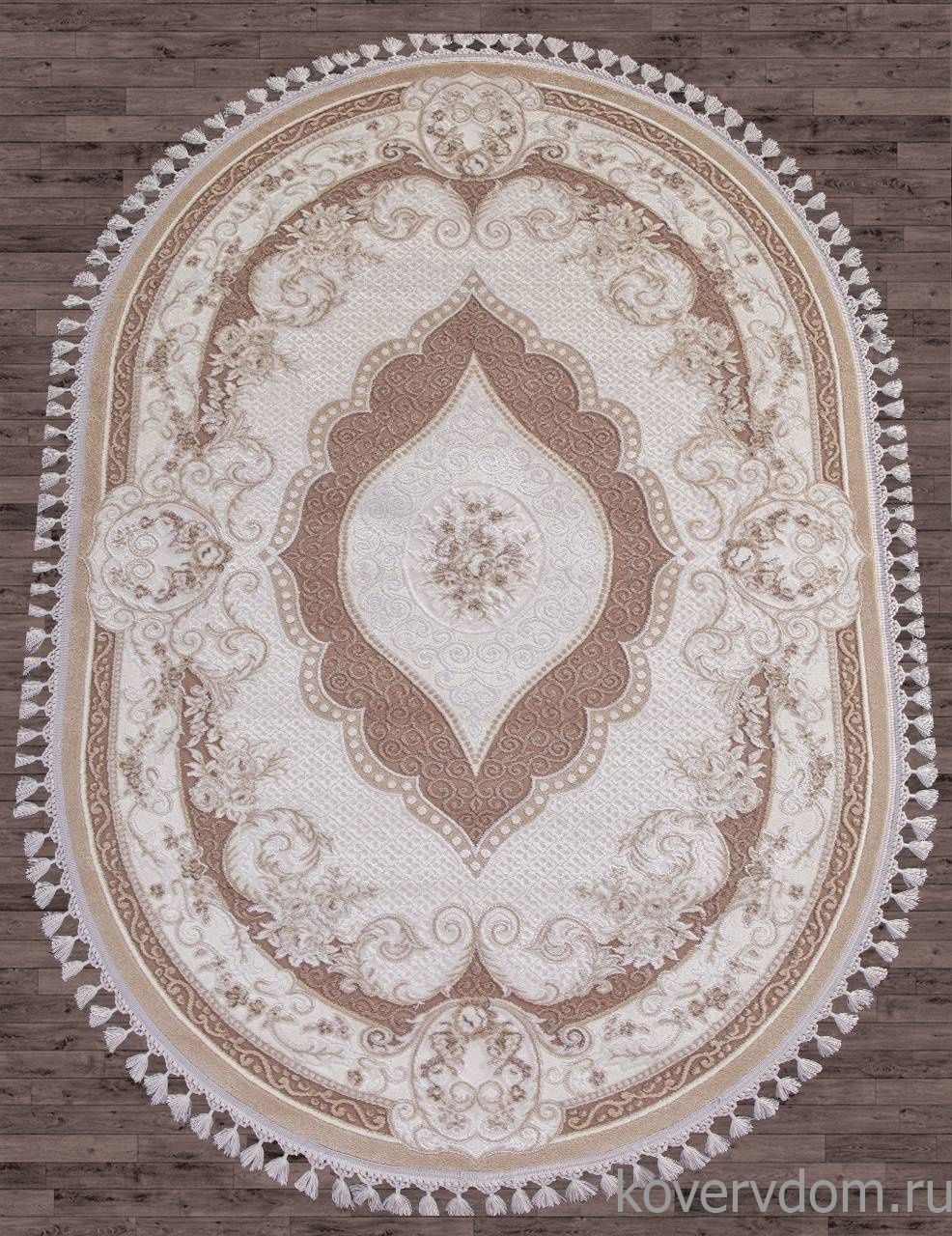 Ковер HUNKAR 7921 BROWN / BROWN Овал