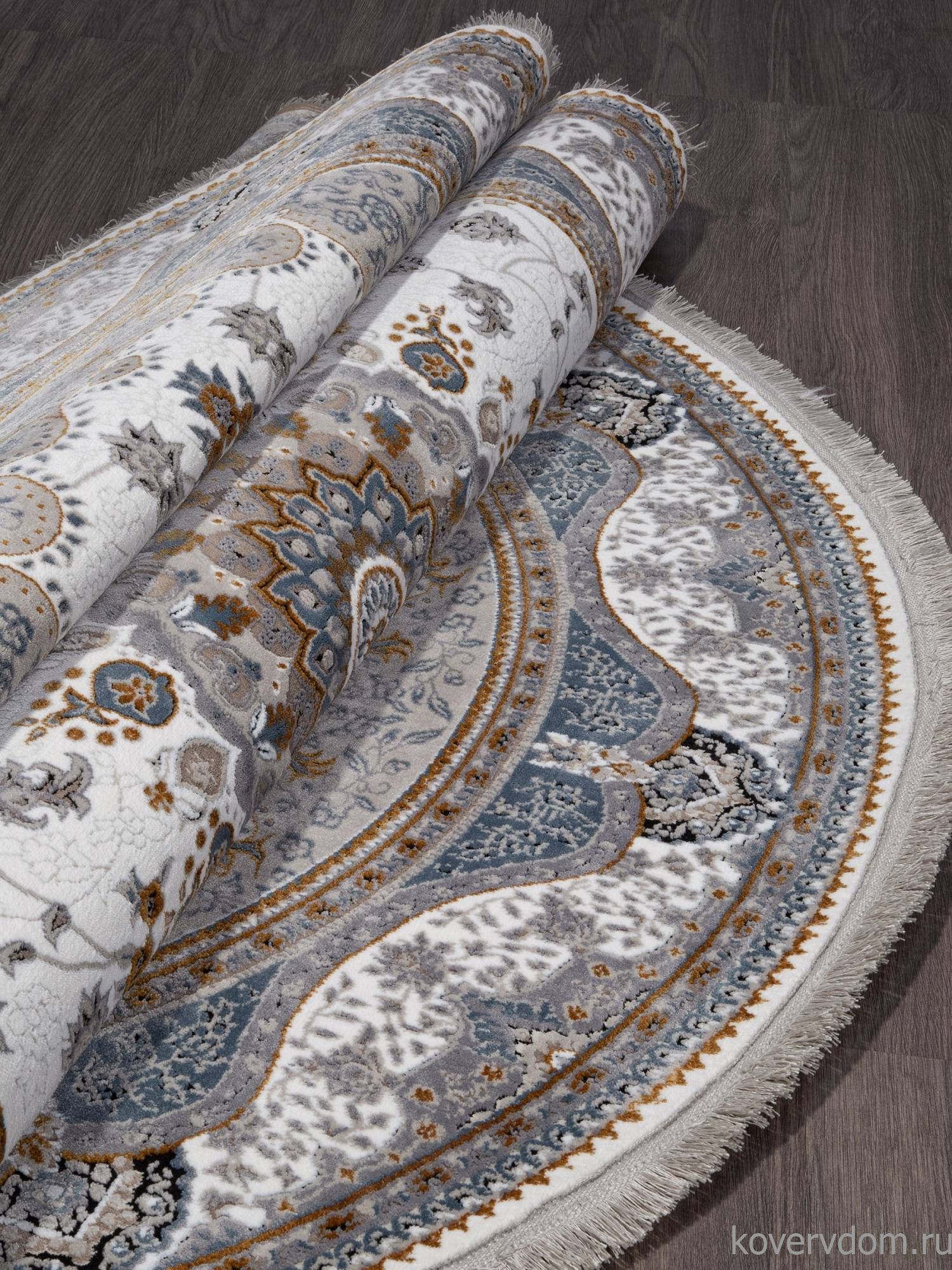 Ковер CASABLANKA 9733A WHITE / WHITE Овал