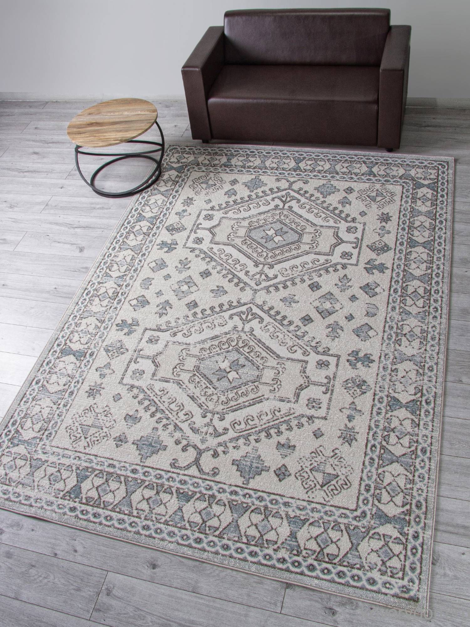 Ковер DONA F526 CREAM-BLUE Ковер DONA F526 CREAM-BLUE