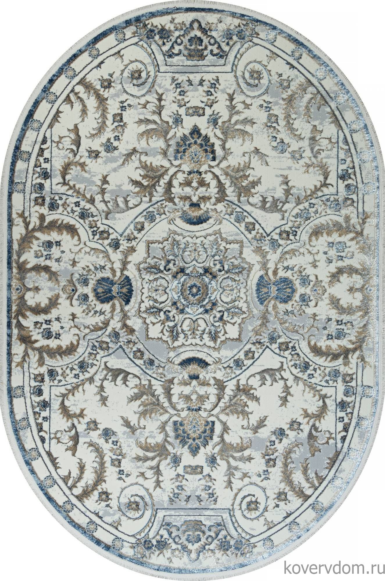 Ковер SAHARA 00765A D.BLUE FDY / CREAM HB Овал