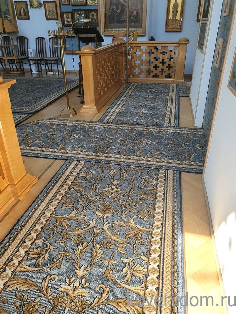 Ковровая композиция в храм 39-38 сине-голубая