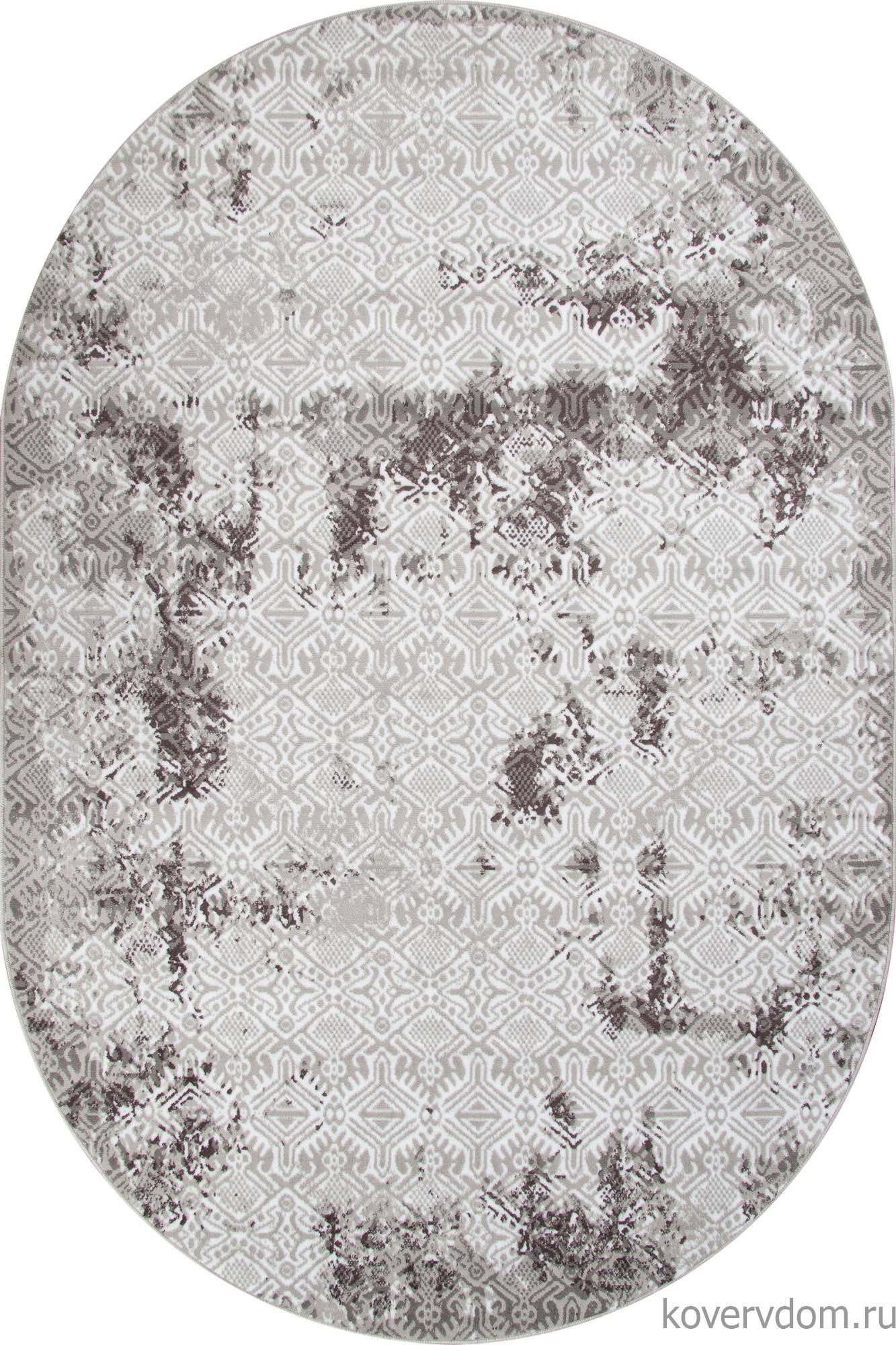 Ковер SILVER F392 GRAY Овал