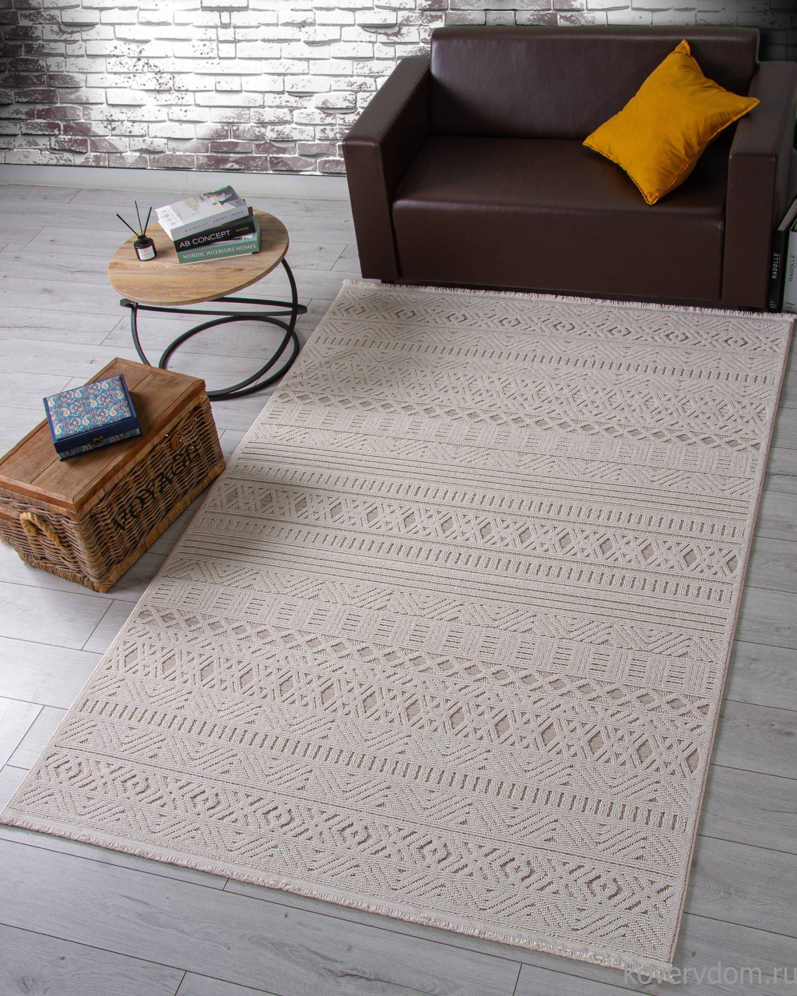 Ковер LOOPY L0014B BEIGE / D.BEIGE