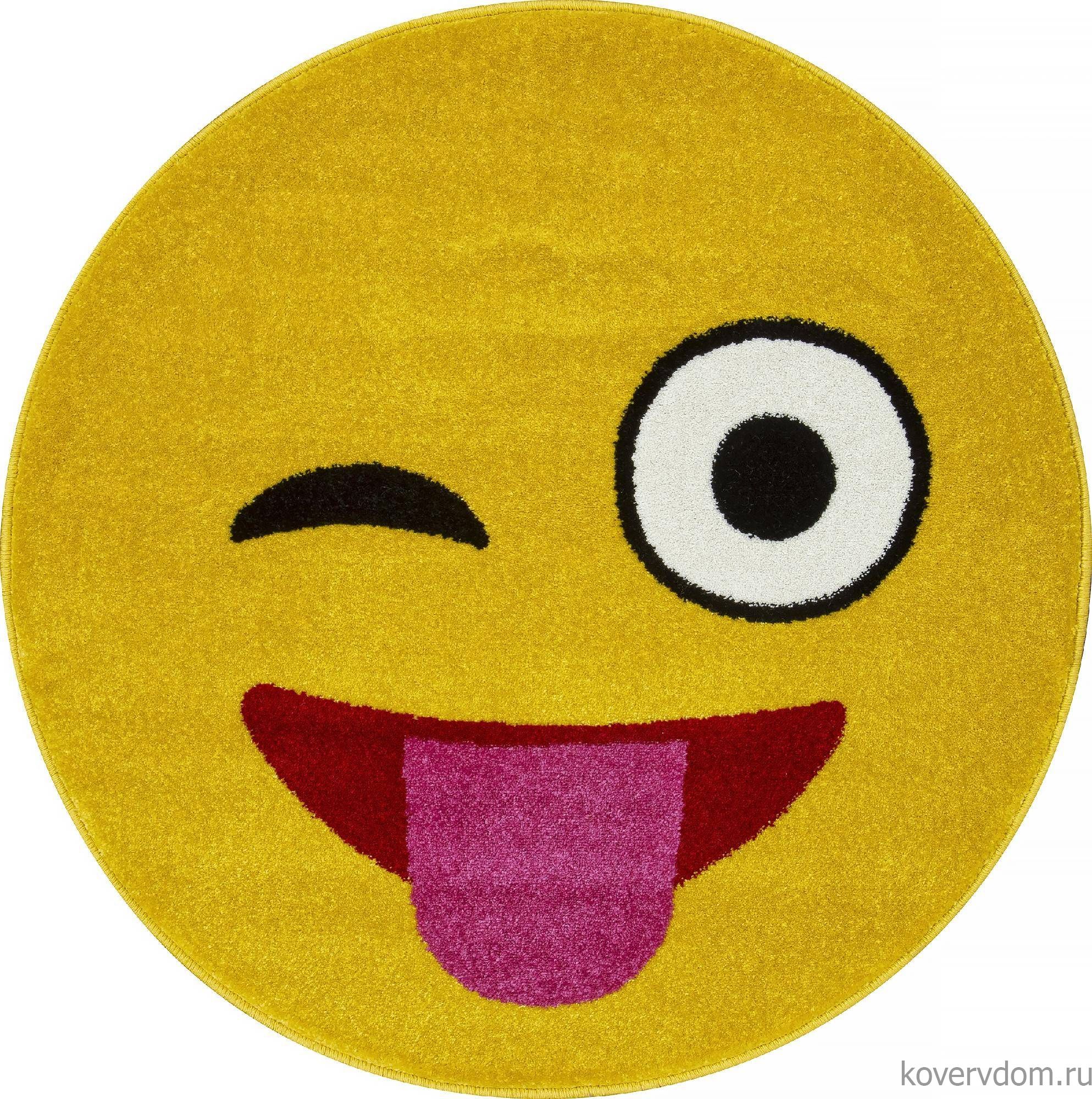 Ковер SMILE NC17 YELLOW Круг