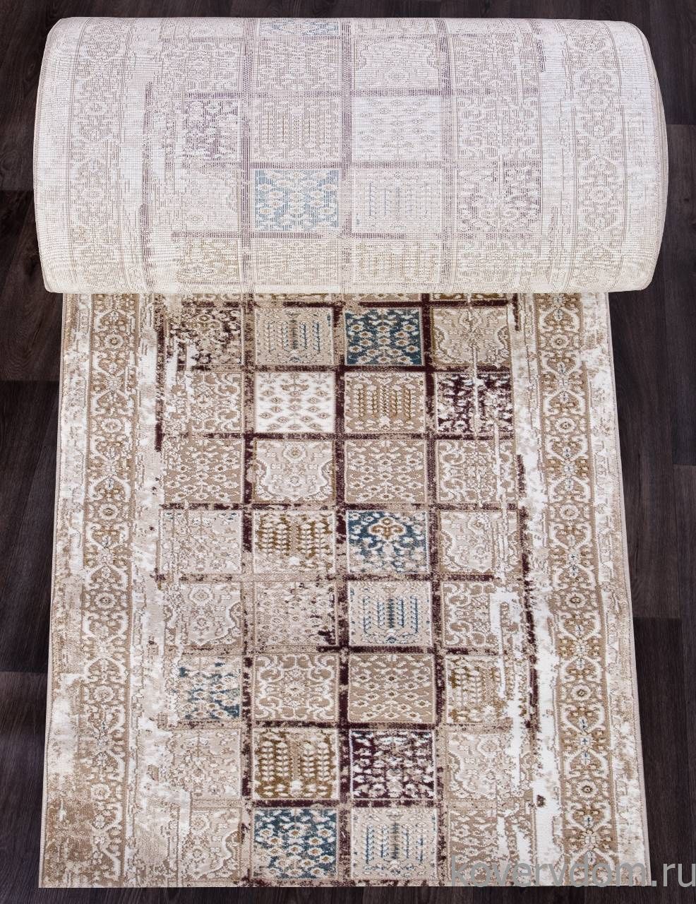 Ковровая Дорожка QUANTUM 03004B BROWN / BROWN