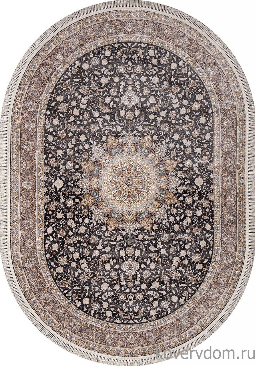 Ковер FARSI 1200 G120 DARK GRAY Овал